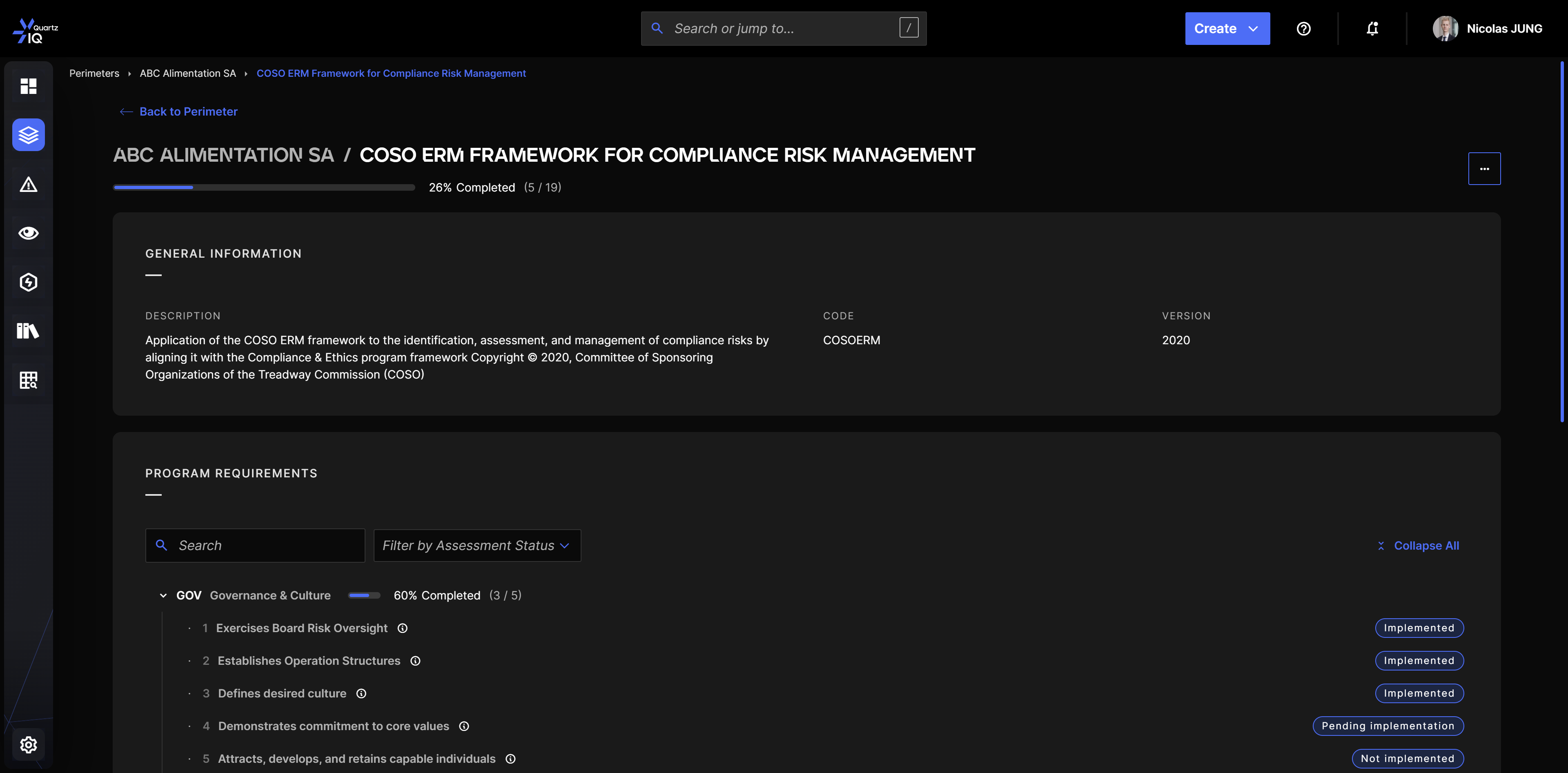 Control Program deployed to a Perimeter